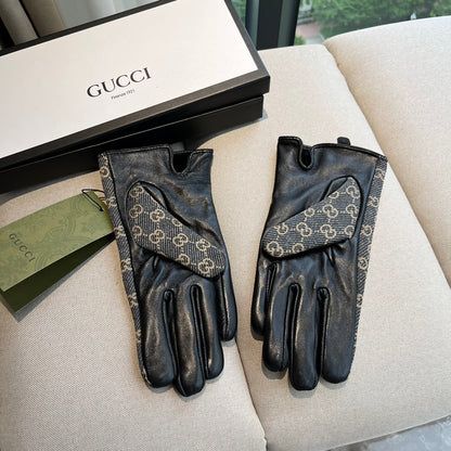 G 25 All-over logo sheepskin gloves