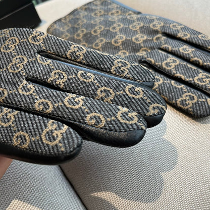 G 25 All-over logo sheepskin gloves
