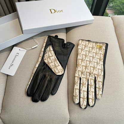 G 25 All-over logo sheepskin gloves