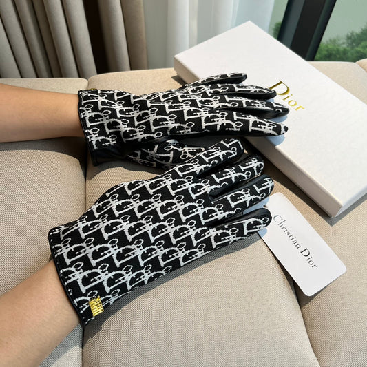 G 25 All-over logo sheepskin gloves