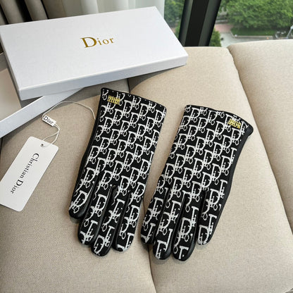 G 25 All-over logo sheepskin gloves