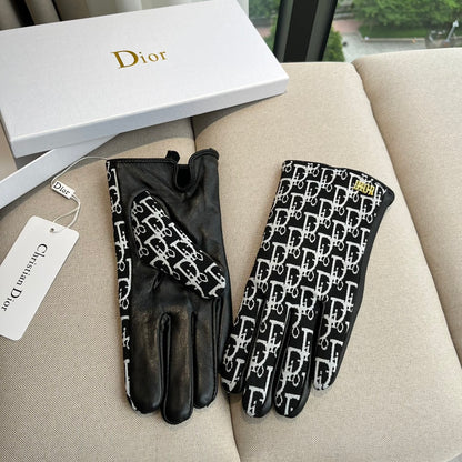 G 25 All-over logo sheepskin gloves