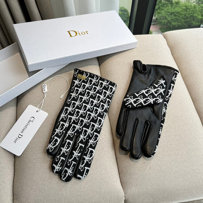 G 25 All-over logo sheepskin gloves