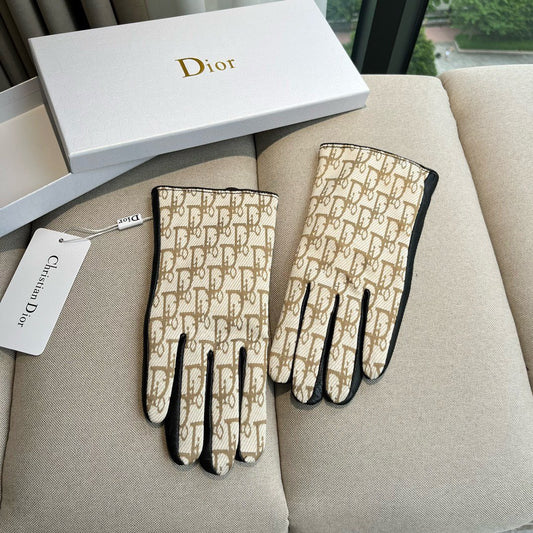 G 25 All-over logo sheepskin gloves