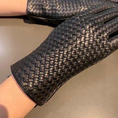 Bru 25 woven sheepskin gloves