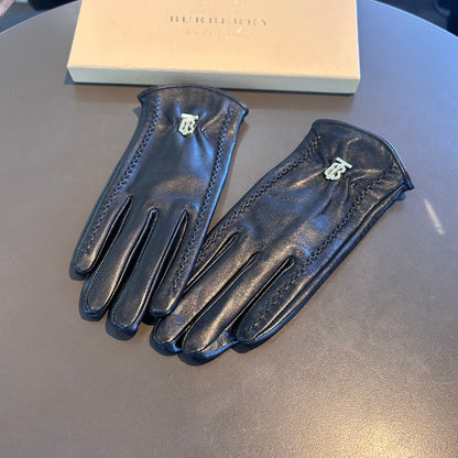 Bur 25 sheepskin gloves （BLACK/BROWN）