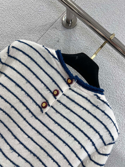 C 25B New Cute Rabbit Jacquard Striped Knitted Sweater Advanced Handicraft Series
