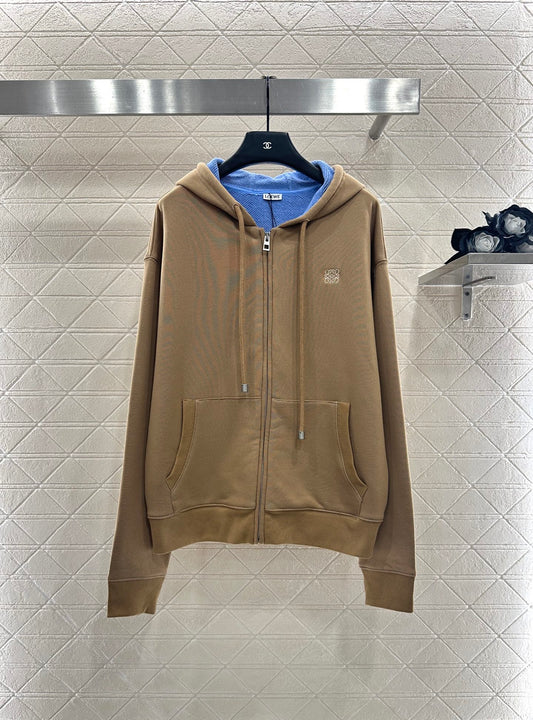 Lo 25 Hooded zip-up sweatshirt