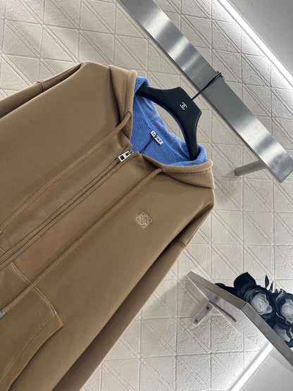 Lo 25 Hooded zip-up sweatshirt