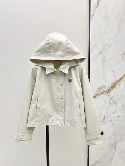 Mon 25 New hooded windbreaker jacket(BEIGI/BLACK)