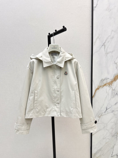 Mon 25 New hooded windbreaker jacket(BEIGI/BLACK)