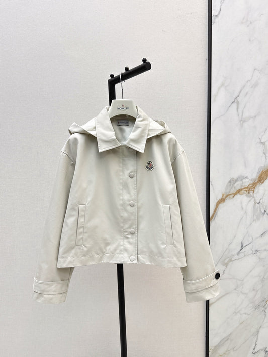 Mon 25 New hooded windbreaker jacket(BEIGI/BLACK)