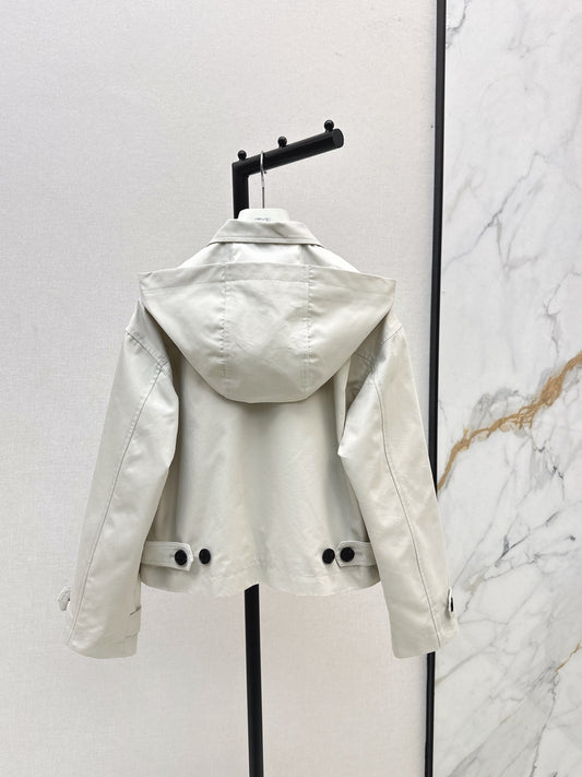 Mon 25 New hooded windbreaker jacket(BEIGI/BLACK)