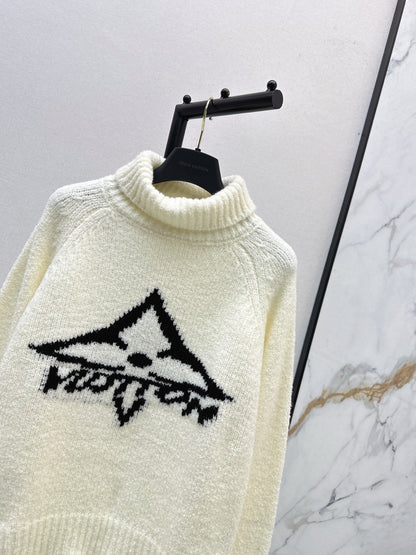 L 25 Turtleneck wool sweater（BLACK/KHAKI/WHITE）