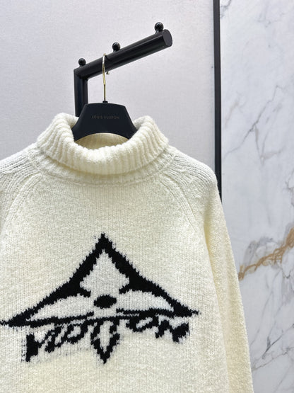 L 25 Turtleneck wool sweater（BLACK/KHAKI/WHITE）