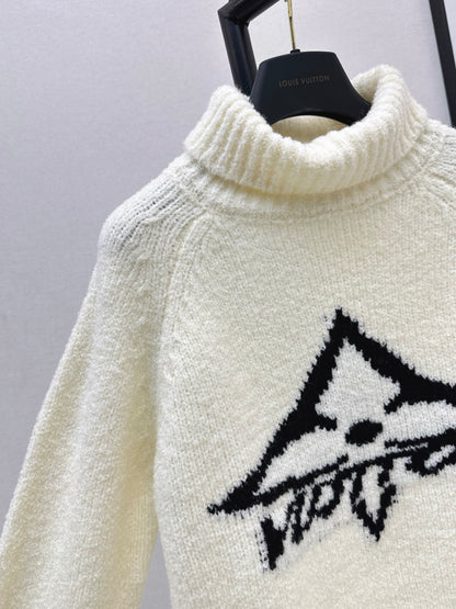 L 25 Turtleneck wool sweater（BLACK/KHAKI/WHITE）