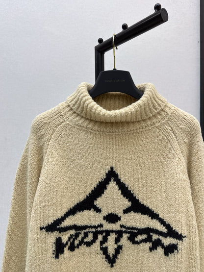 L 25 Turtleneck wool sweater（BLACK/KHAKI/WHITE）