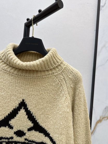 L 25 Turtleneck wool sweater（BLACK/KHAKI/WHITE）