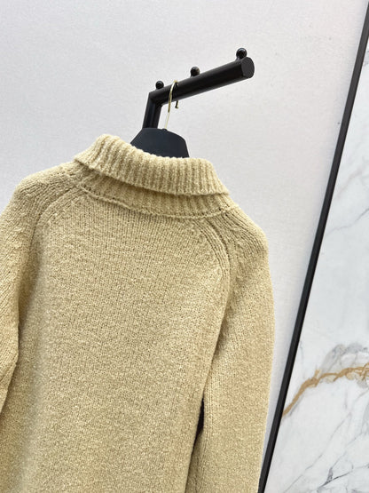L 25 Turtleneck wool sweater（BLACK/KHAKI/WHITE）