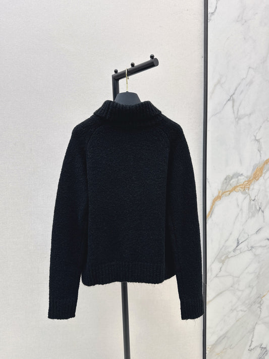 L 25 Turtleneck wool sweater（BLACK/KHAKI/WHITE）