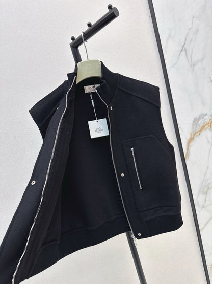 He 25 Wool double-faced vest jacket