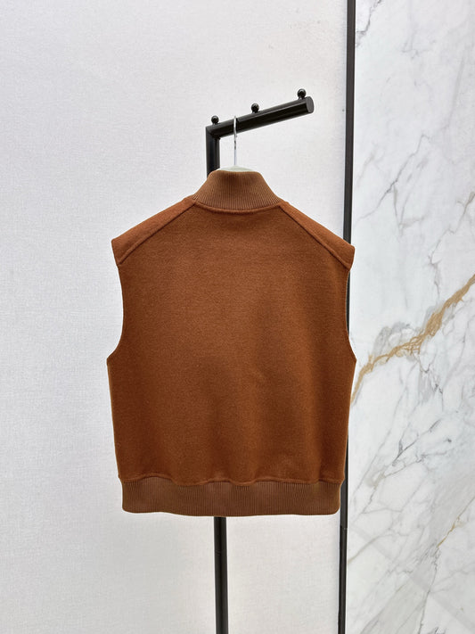 He 25 Wool double-faced vest jacket