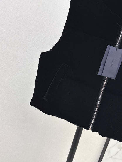 Pr 25 Stand collar velvet down vest