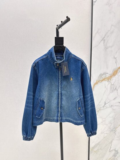 Ral 25 Pony embroidered denim jacket