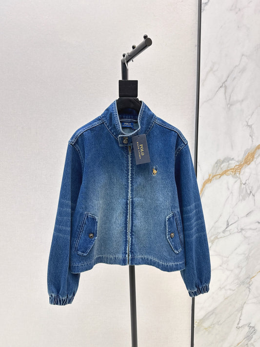 Ral 25 Pony embroidered denim jacket