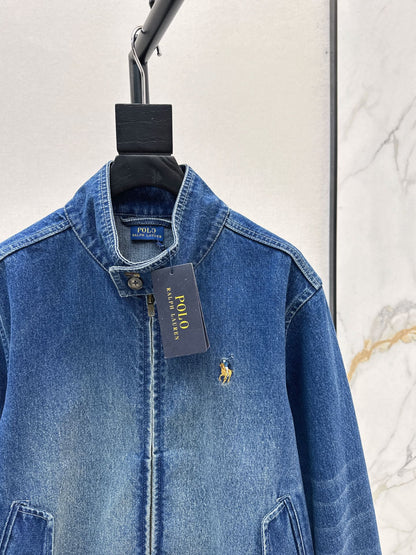 Ral 25 Pony embroidered denim jacket
