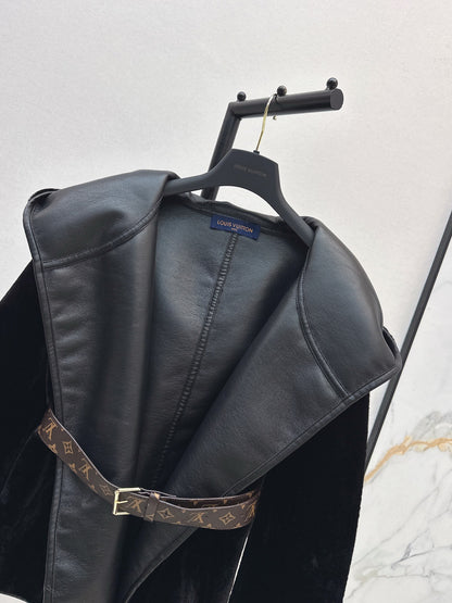 L 25 New fur wrap short coat