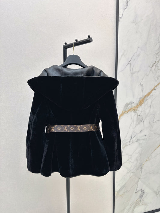 L 25 New fur wrap short coat