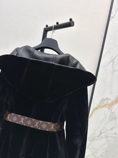L 25 New fur wrap short coat