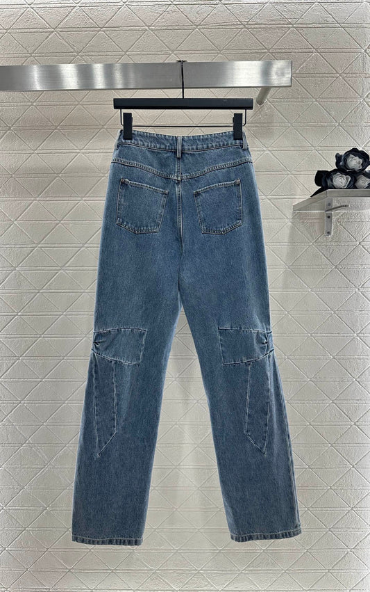 C 25 Butterfly Denim Pants