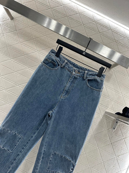 C 25 Butterfly Denim Pants