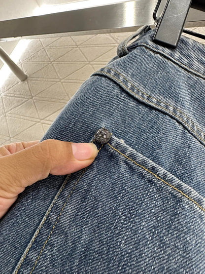 C 25 Butterfly Denim Pants