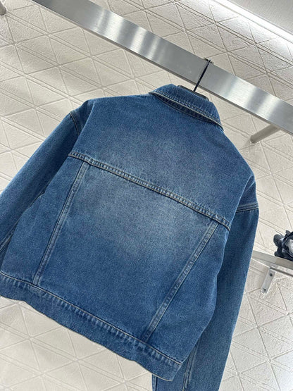 C 25 Heart logo denim jacket