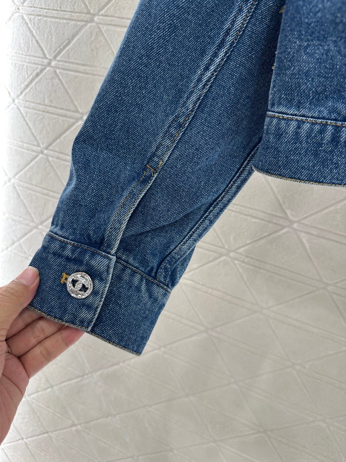 C 25 Heart logo denim jacket