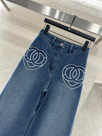 C 25 Heart logo jeans