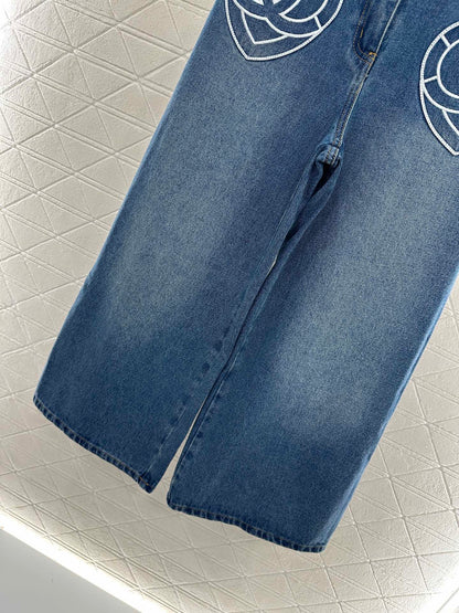 C 25 Heart logo jeans