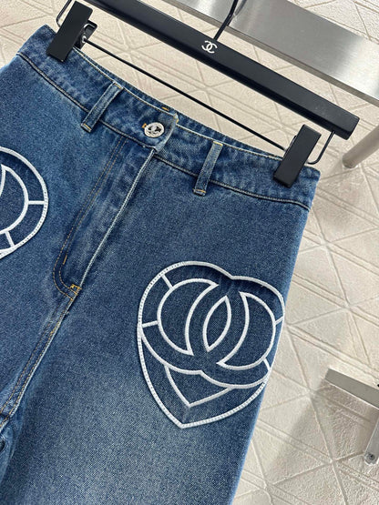 C 25 Heart logo jeans