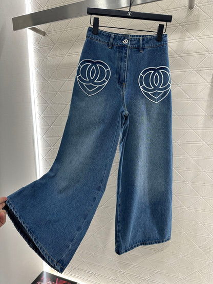 C 25 Heart logo jeans