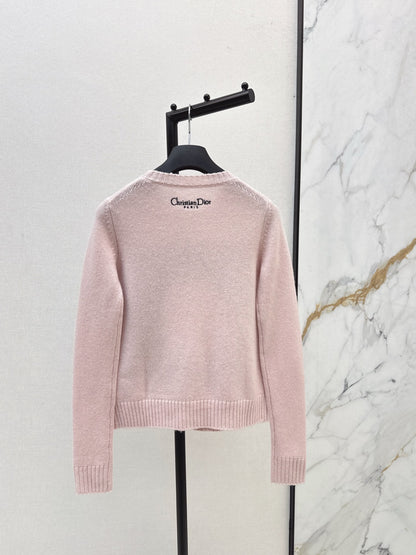 Di 25 Floral embroidered cashmere sweater