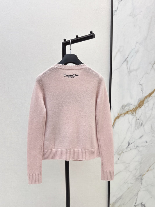 Di 25 Floral embroidered cashmere sweater