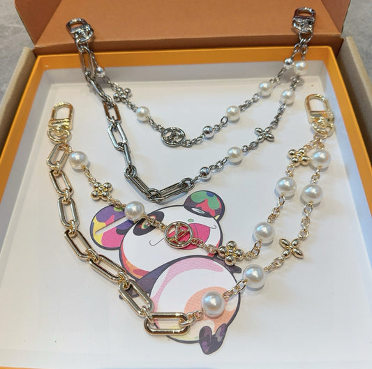 L 25 Keychain bag hanging chain Figaro belt chain