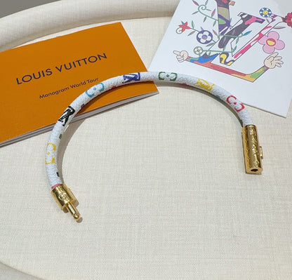 L 25 Vintage leather rope bracelet