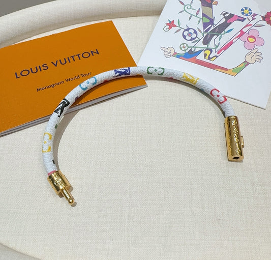 L 25 Vintage leather rope bracelet