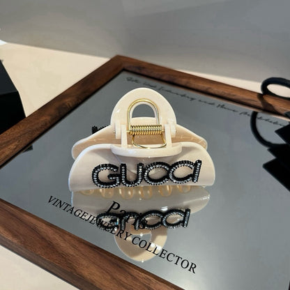 Gu 25 Diamond logo hair clip