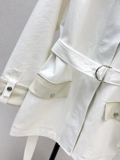He 25 cargo pocket mid-length windbreaker