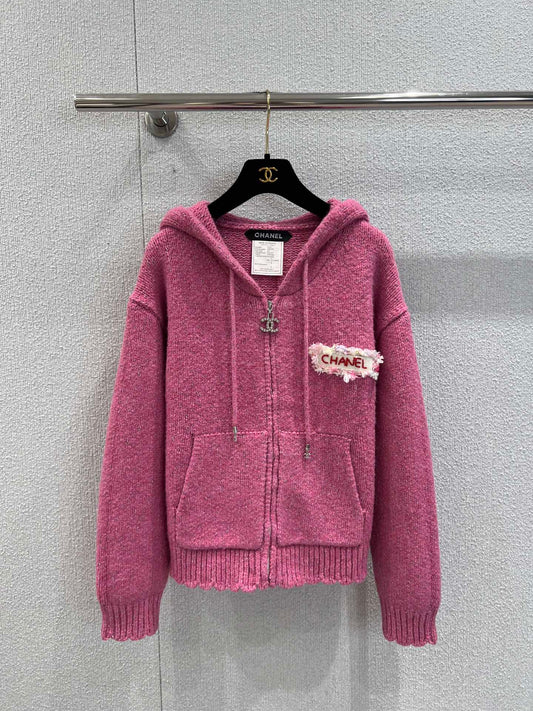 C 25 Vintage Collection Hooded Cashmere Cardigan